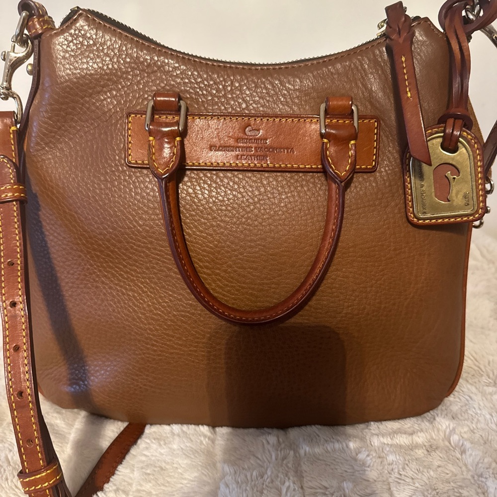 Dooney & Bourke Brown Leather Crossbody Bag
